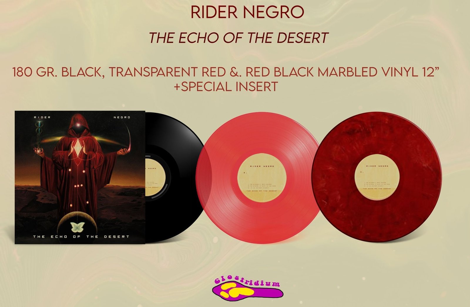 Rider negro - The echo of the desert (Clostridium Records) - Majestic Mountain Records