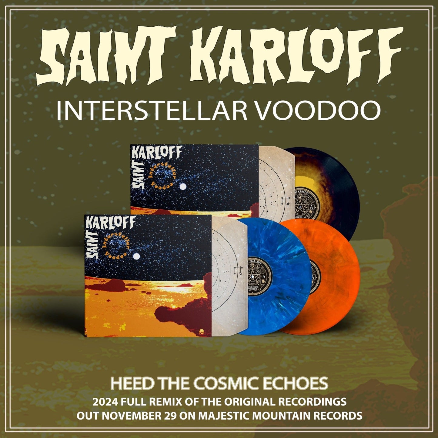 Saint Karloff - Interstellar Voodoo (remixed)(PRE - ORDER) - Majestic Mountain Records